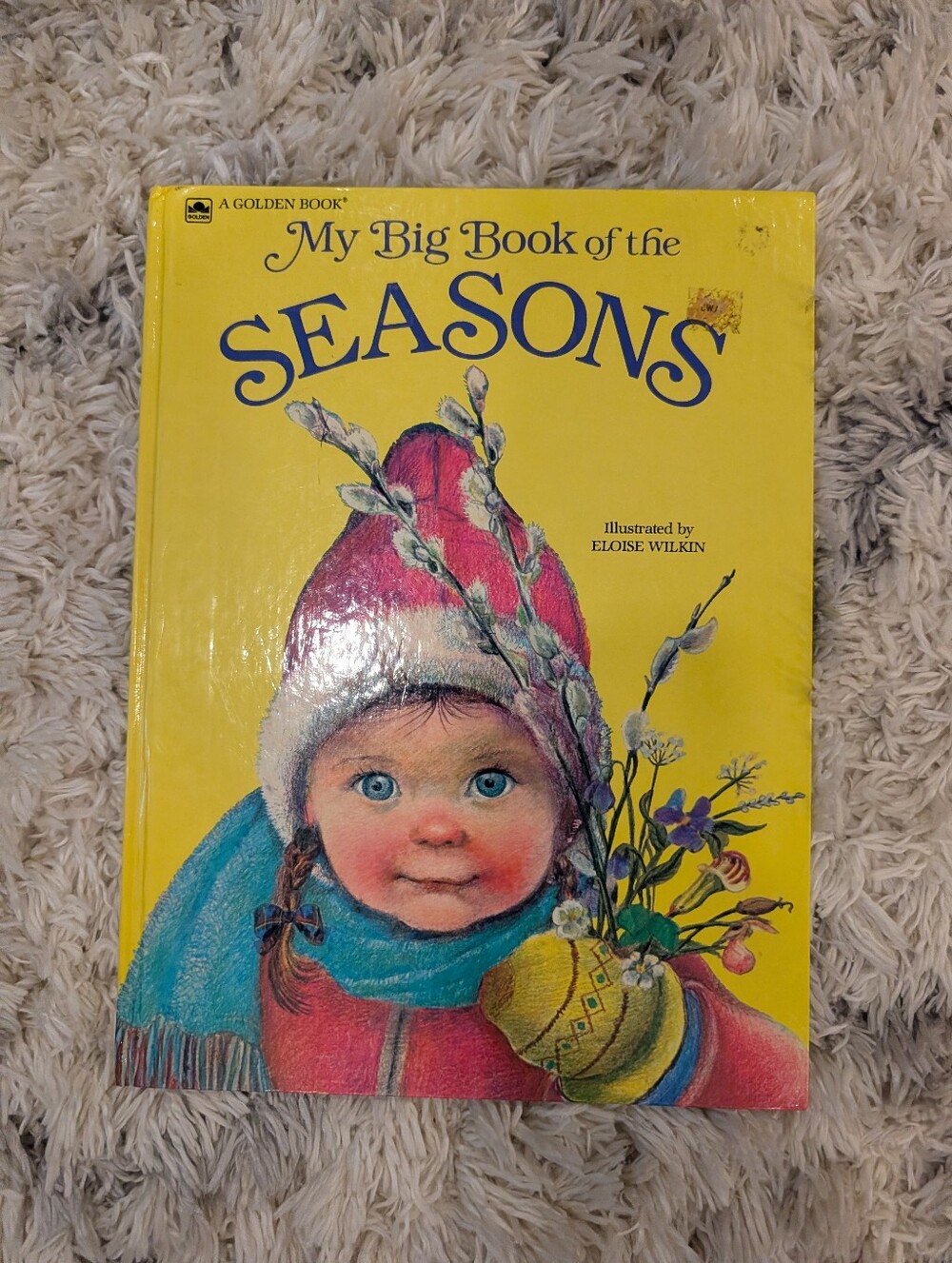 My Big Book of the Seasons - Large Golden Book Vintage 1966 CR- Yellow Cover